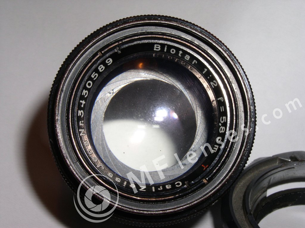 Carl Zeiss Jena Biotar 58mm f/2 black Exa-854